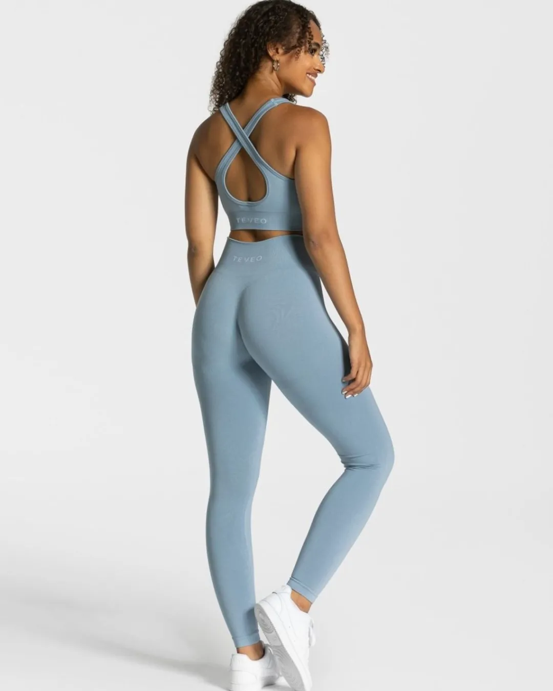 TEVEO Leggings & Pants*Classy Leggings "Stahlblau"
