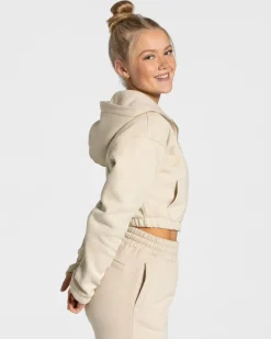 TEVEO Hoodies & Jackets*College Zip Hoodie "Beige"