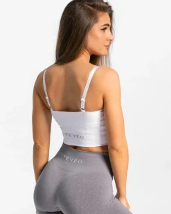 TEVEO Sports Bras*Damen Essential V-Top | Weis |