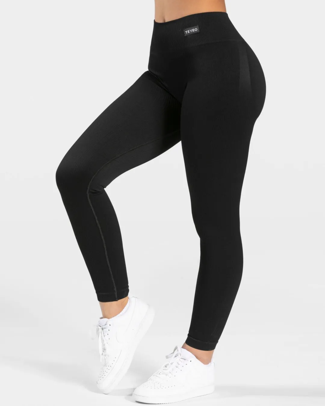 TEVEO Leggings & Pants*Elegant Scrunch Leggings "Schwarz"