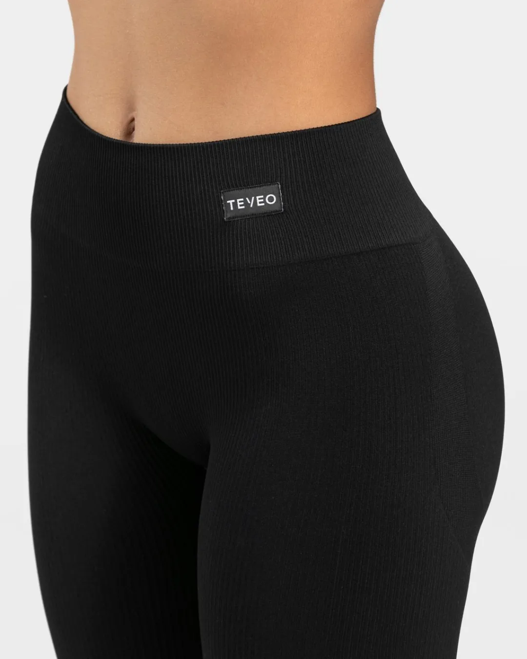 TEVEO Leggings & Pants*Elegant Scrunch Leggings "Schwarz"