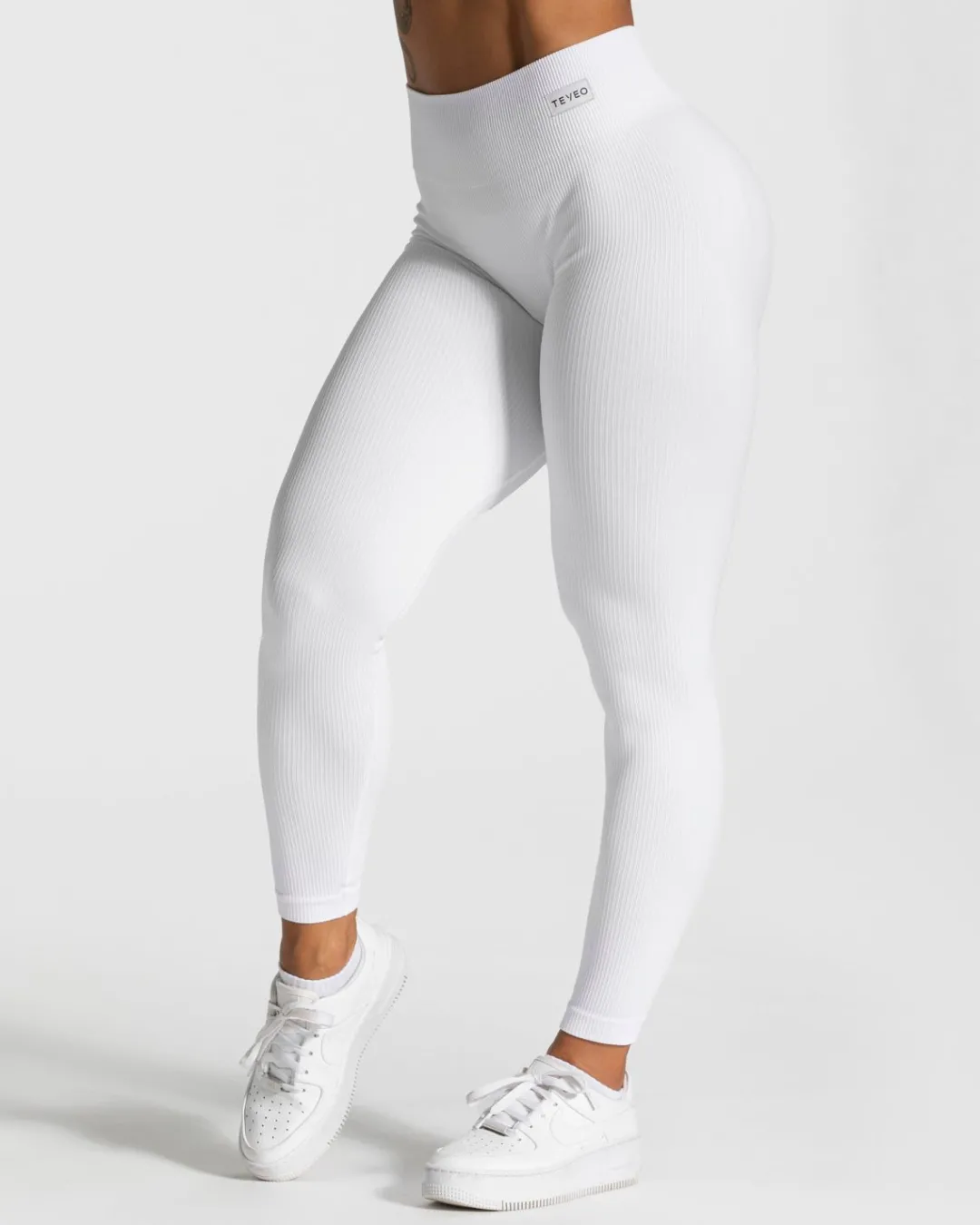 TEVEO Leggings & Pants*Elegant Scrunch Leggings "Weis"