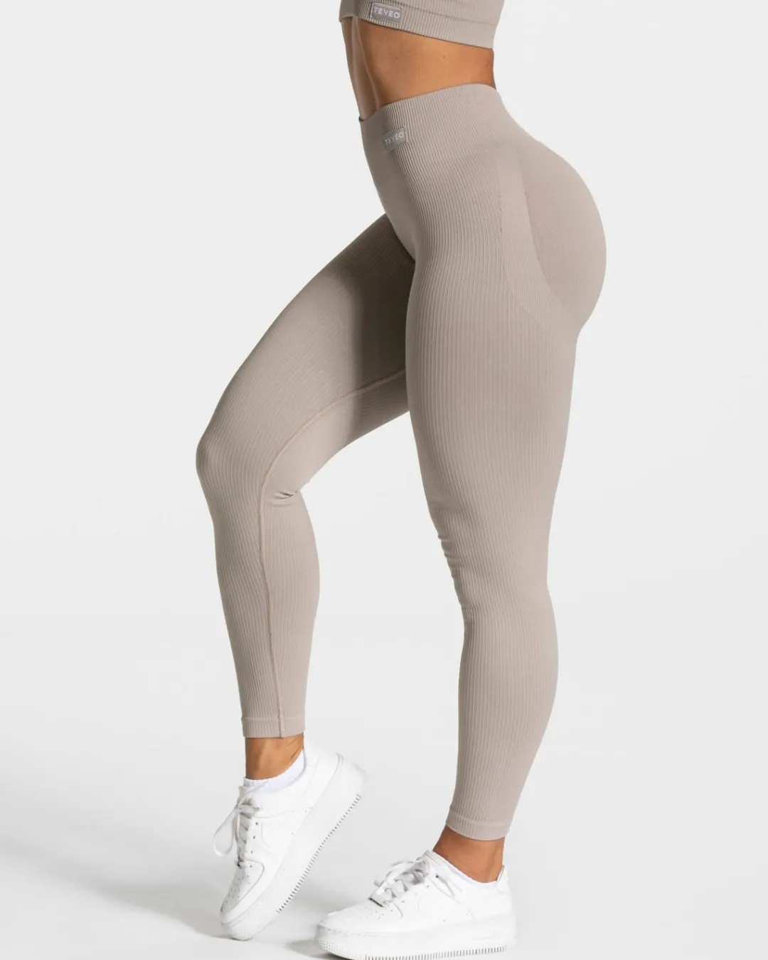 TEVEO Leggings & Pants*Elegant Scrunch Leggings "Stone"