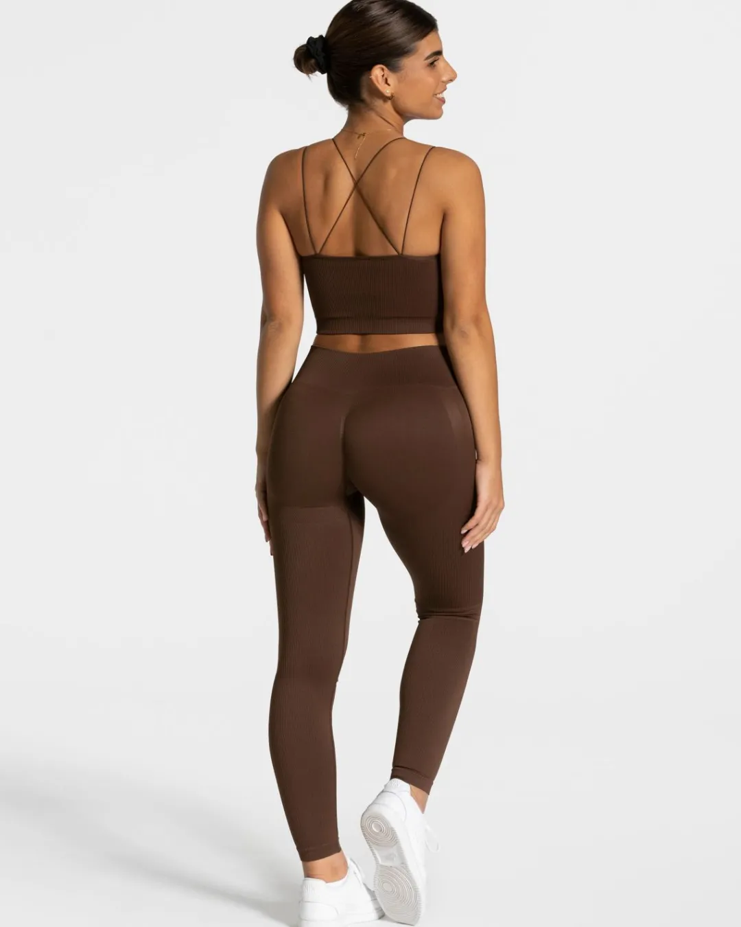 TEVEO Sports Bras*Elegant Strap Top "Dunkelbraun"