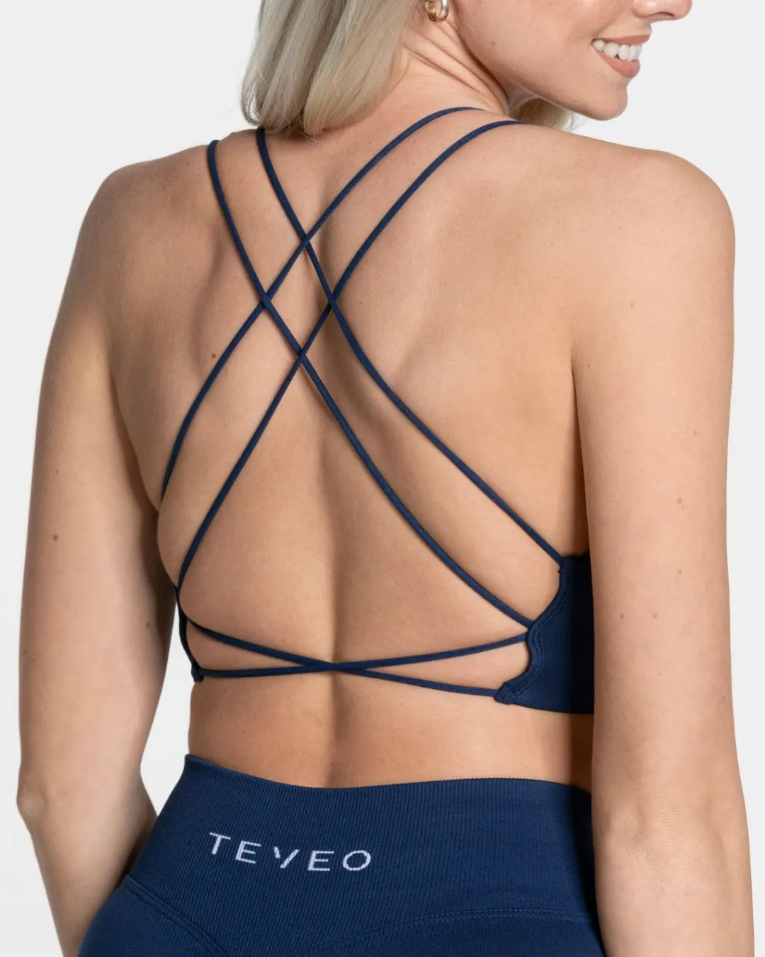 TEVEO Sports Bras*Everyday Backless Top "Dunkelblau"