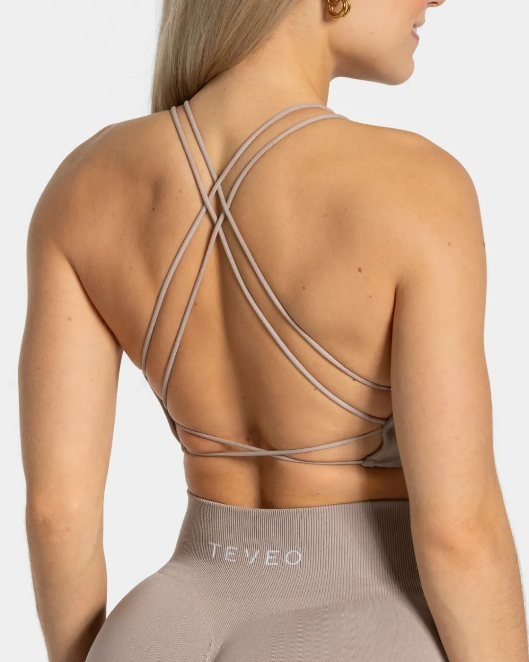 TEVEO Sports Bras*Everyday Backless Top "Dust"