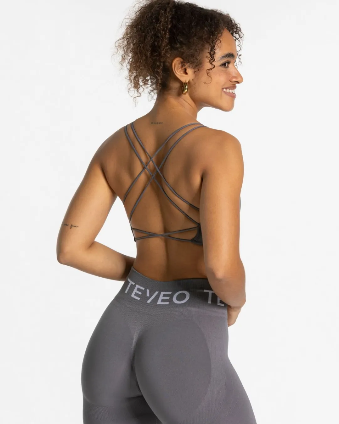 TEVEO Sports Bras*Everyday Backless Top "Graphit"