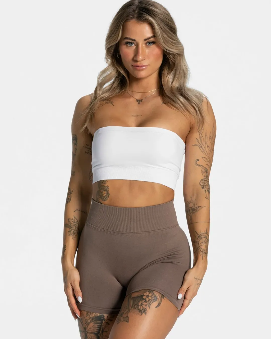 TEVEO Sports Bras*Everyday Bandeau Bh "Weis"