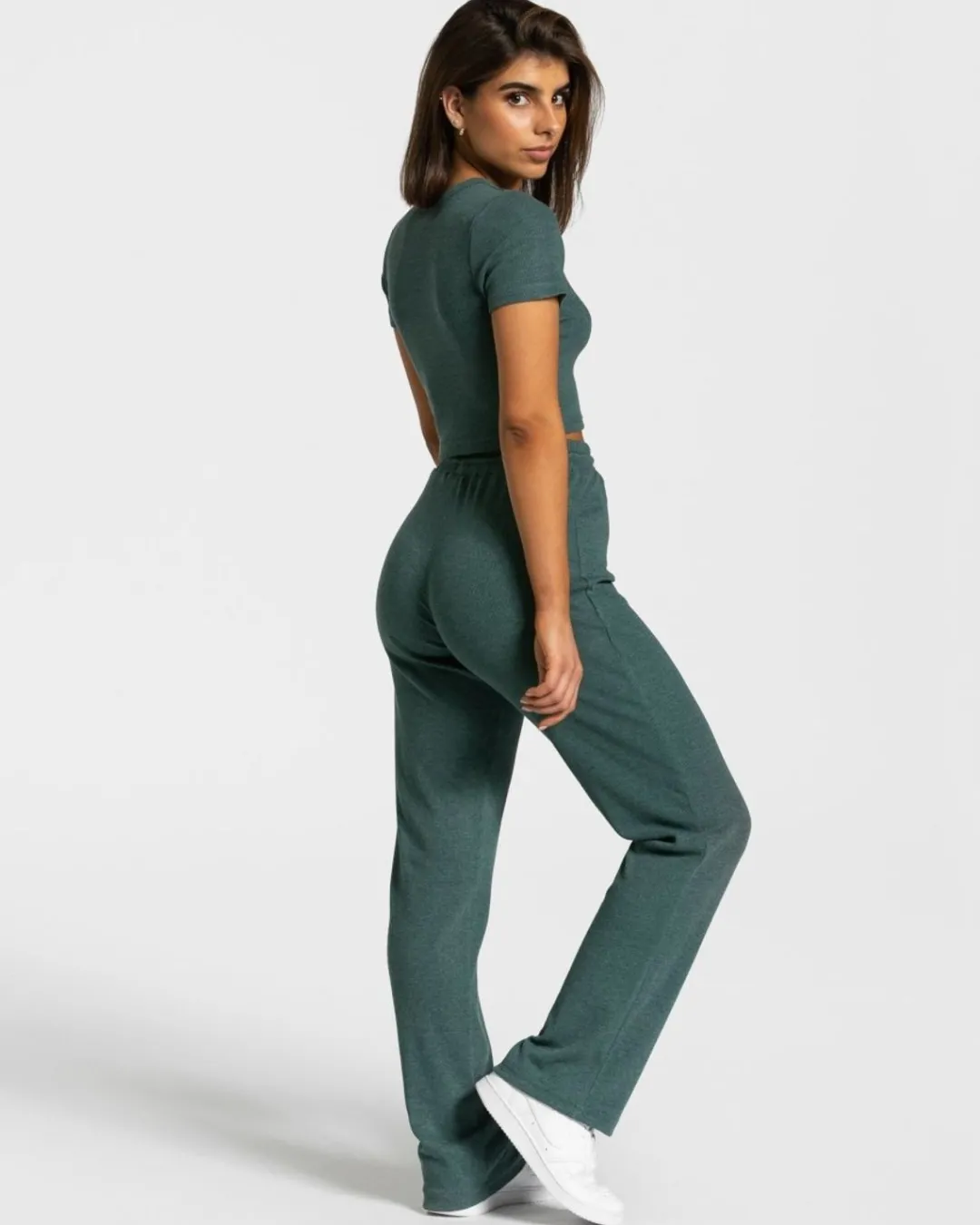 TEVEO Leggings & Pants*Lounge Pants "Dunkelgrun"