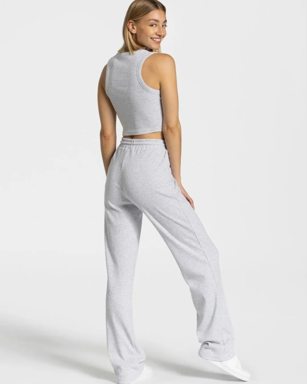 TEVEO Leggings & Pants*Lounge Pants "Hellgrau"