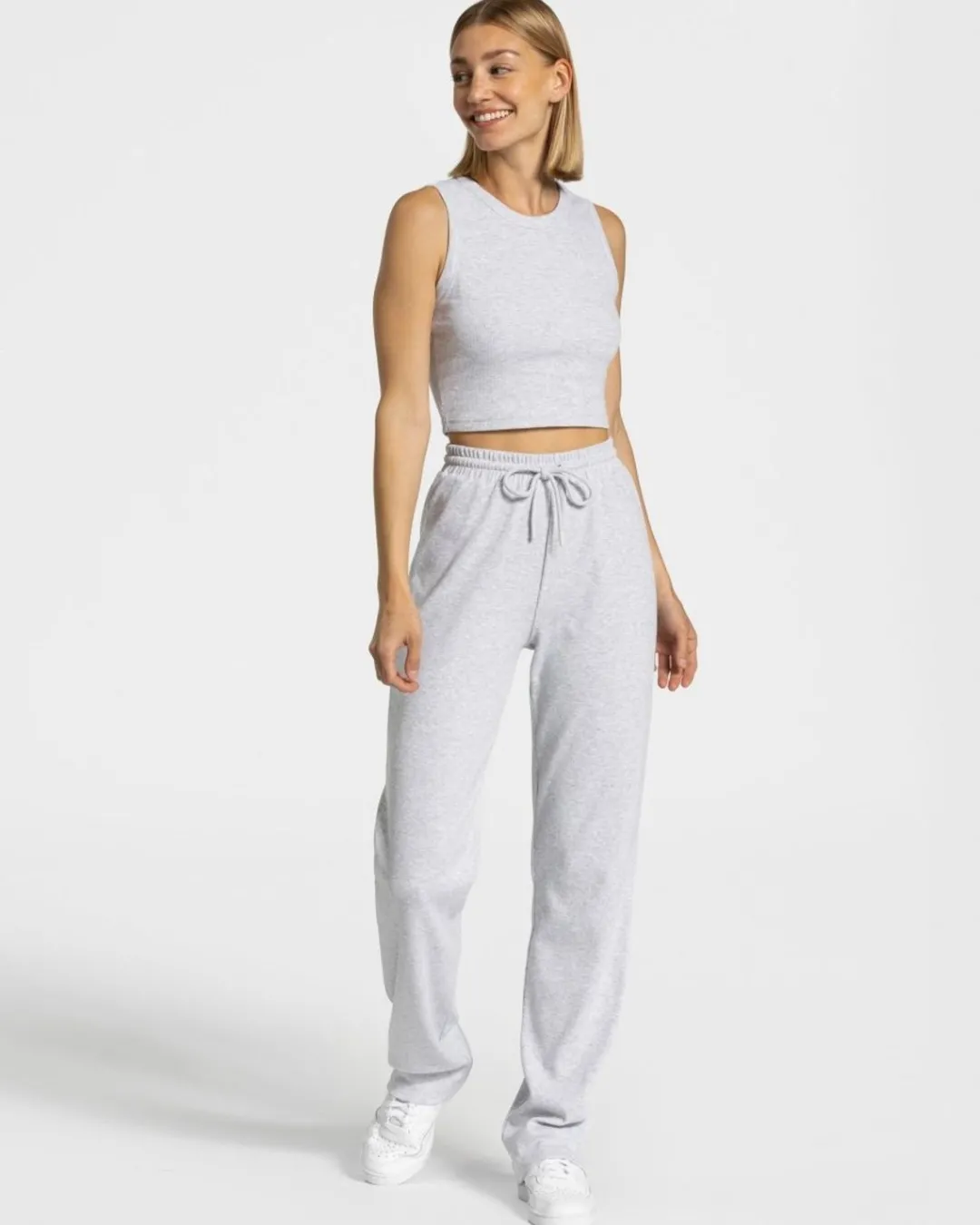 TEVEO Leggings & Pants*Lounge Pants "Hellgrau"