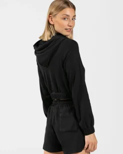TEVEO Hoodies & Jackets*Lounge Zip Hoodie "Schwarz"