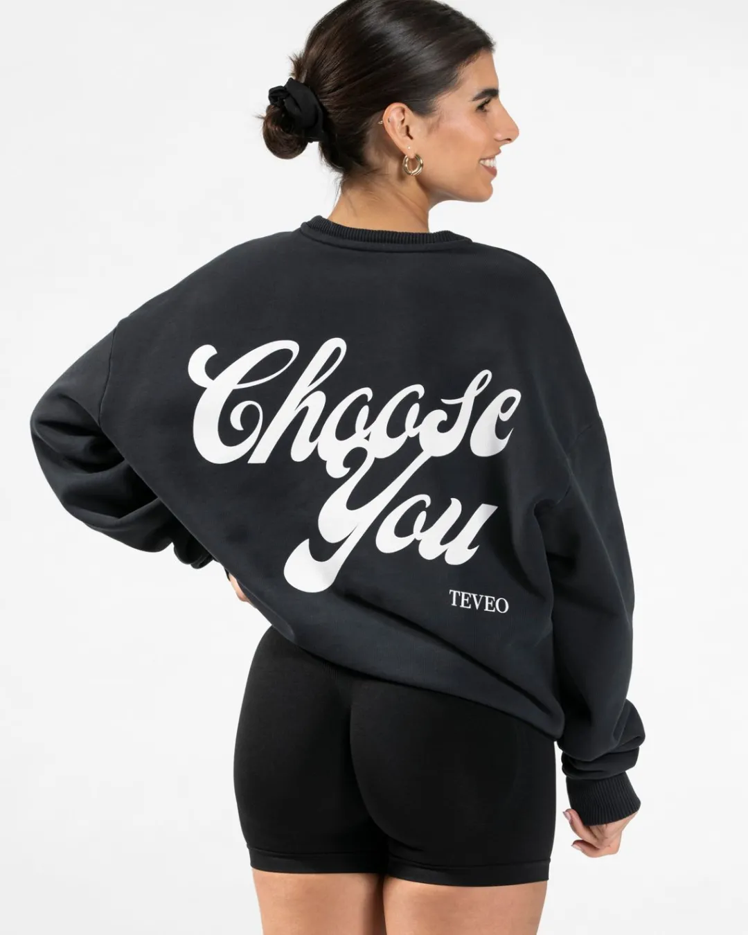 TEVEO Hoodies & Jackets*Pure Oversized Sweater "Schwarz"