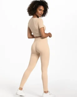 TEVEO Tops*Ribbed Crop Top 