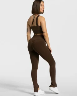 TEVEO Leggings & Pants*Sassy Slit Leggings 