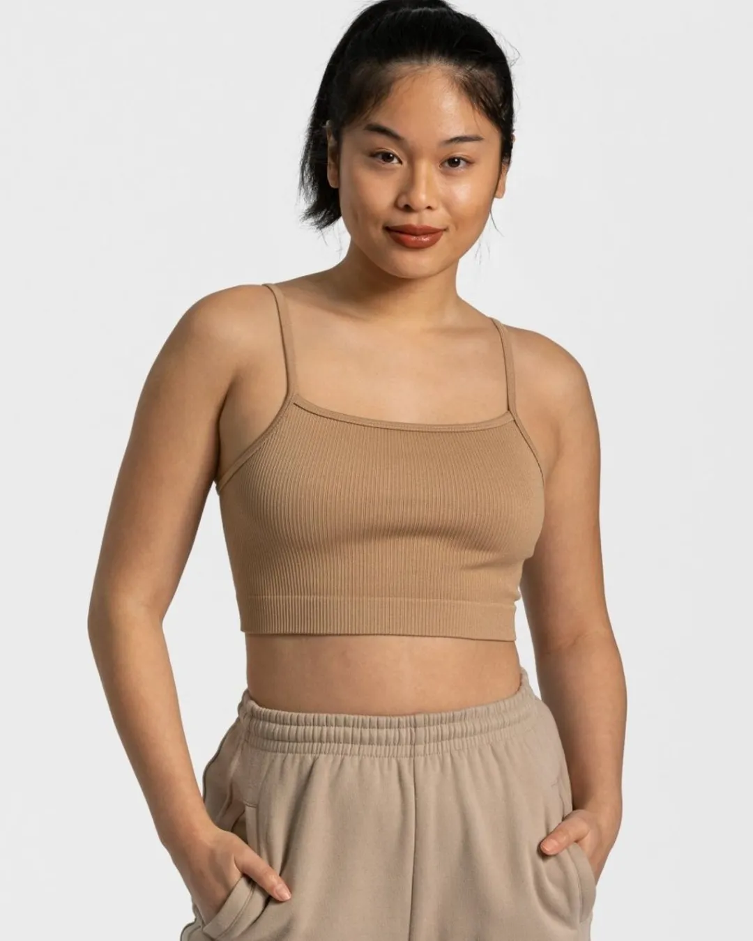 TEVEO Tops*Sassy Top "Beige"