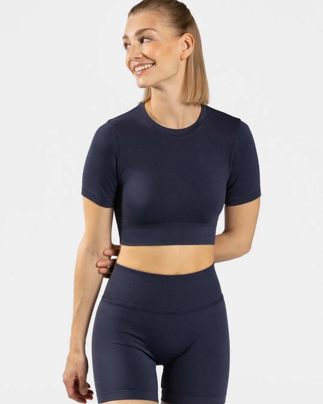 TEVEO Tops*Sensation Crop Top "Dunkelblau"
