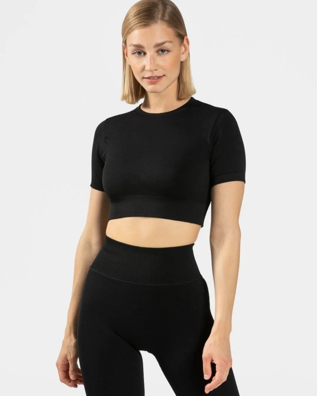 TEVEO Tops*Sensation Crop Top "Schwarz"