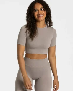 TEVEO Tops*Sensation Crop Top "Stone"