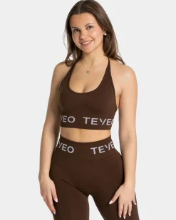 TEVEO Sports Bras*Signature Neckholder Bh "Dunkelbraun"