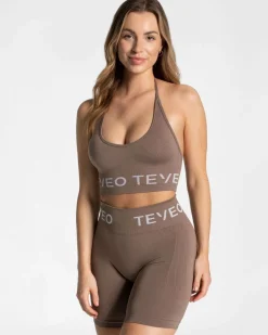 TEVEO Sports Bras*Signature Neckholder Bh "Mokka"