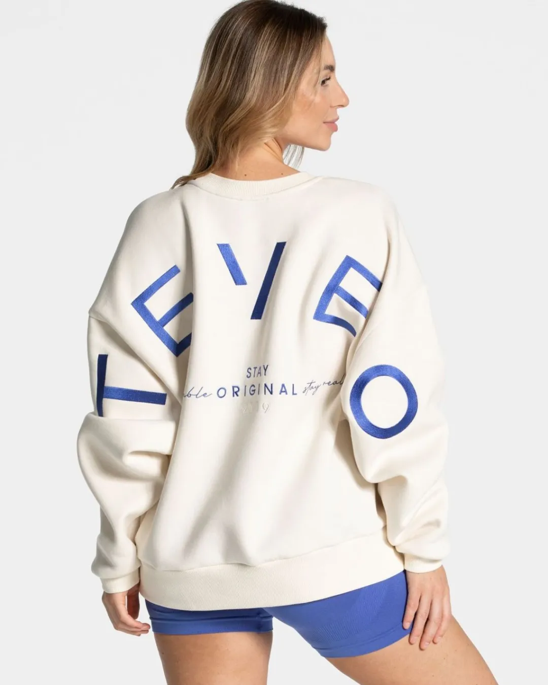 TEVEO Hoodies & Jackets*Signature Oversized Sweater "Off White"