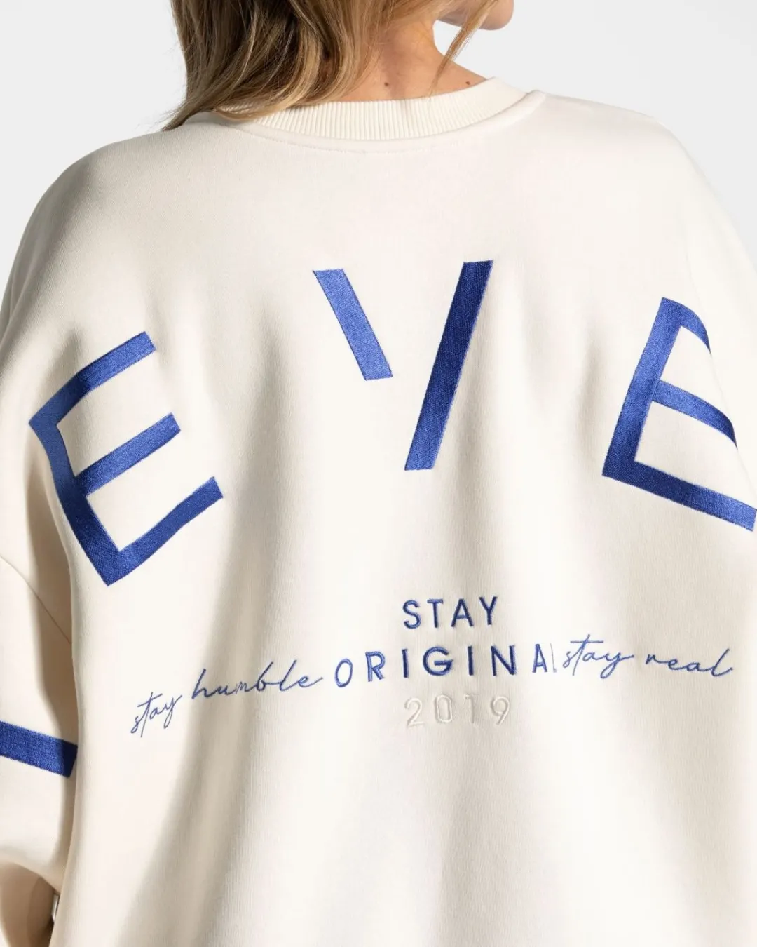 TEVEO Hoodies & Jackets*Signature Oversized Sweater "Off White"