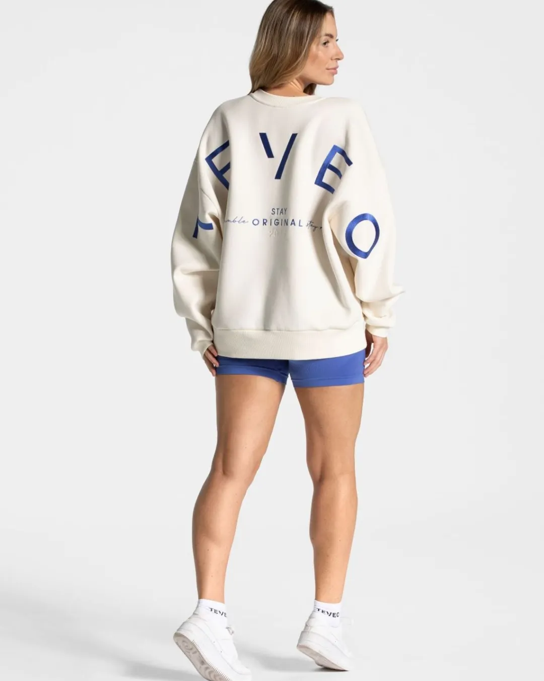 TEVEO Hoodies & Jackets*Signature Oversized Sweater "Off White"