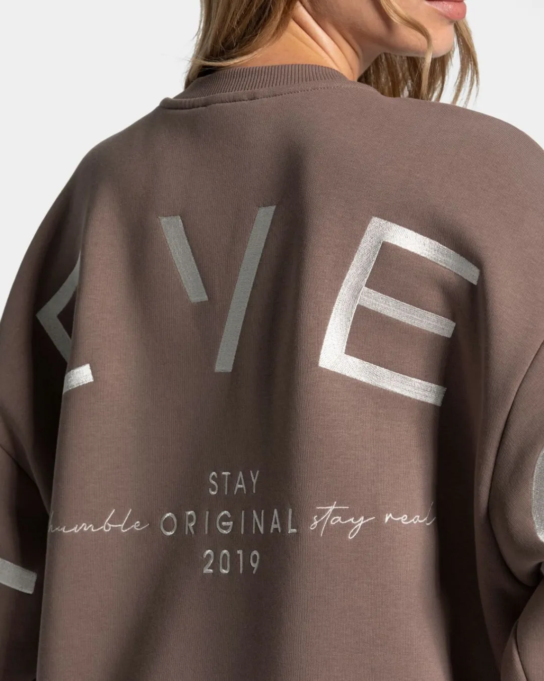 TEVEO Hoodies & Jackets*Signature Oversized Sweater "Mokka"