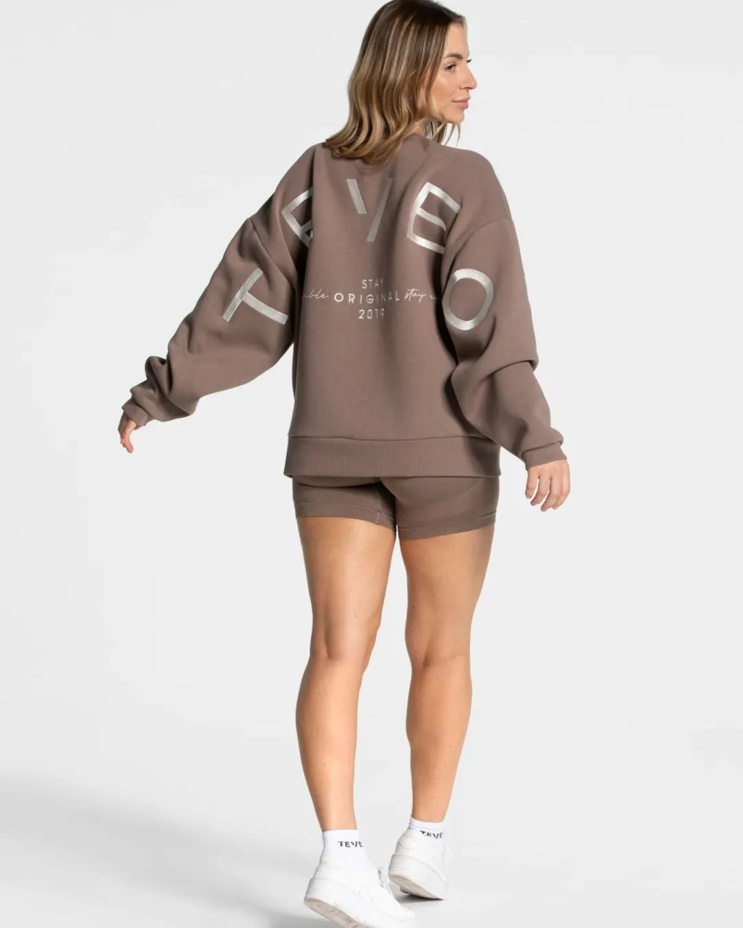 TEVEO Hoodies & Jackets*Signature Oversized Sweater "Mokka"