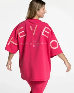 TEVEO T-Shirts*Signature Oversized T-Shirt "Berry"