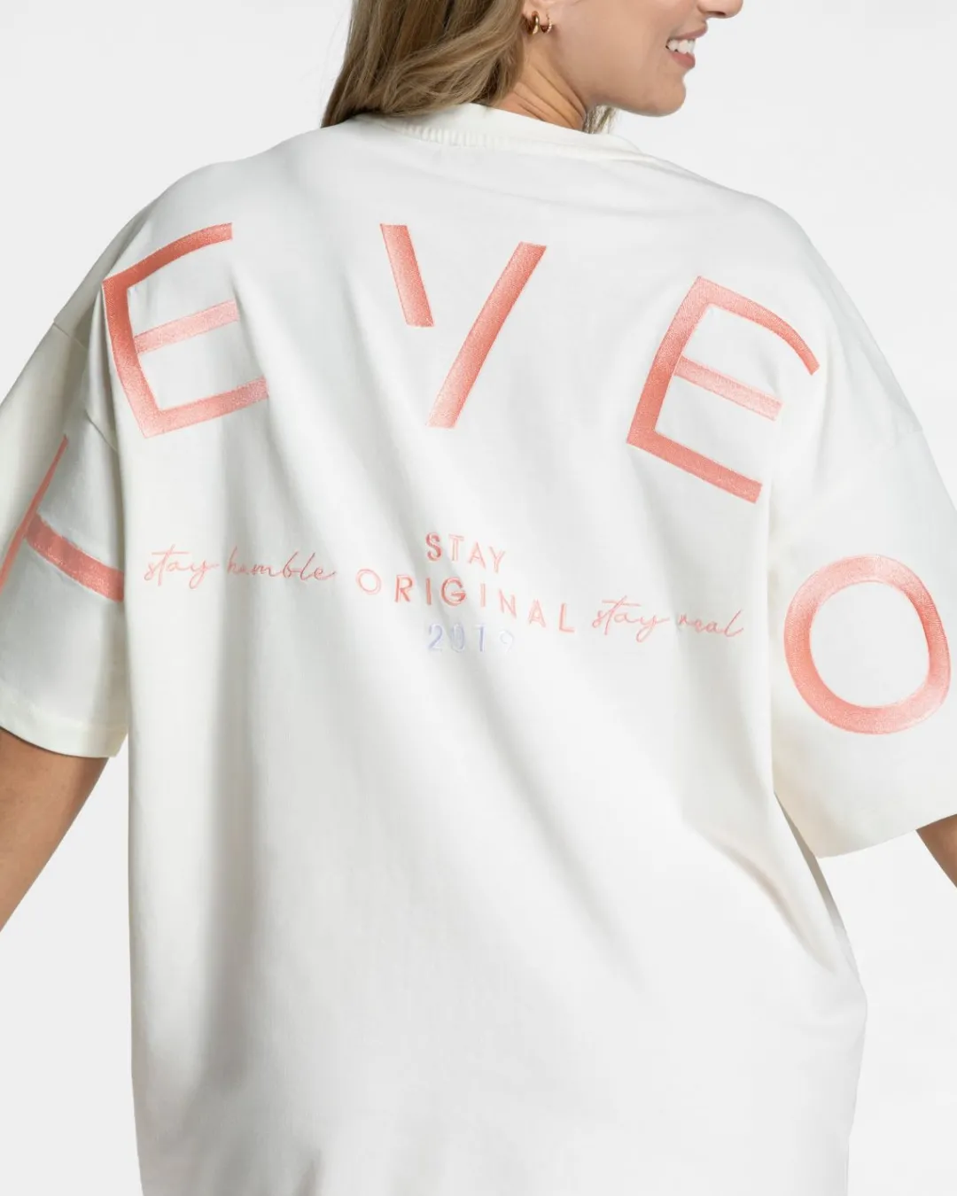 TEVEO T-Shirts*Signature Oversized T-Shirt "Peach"
