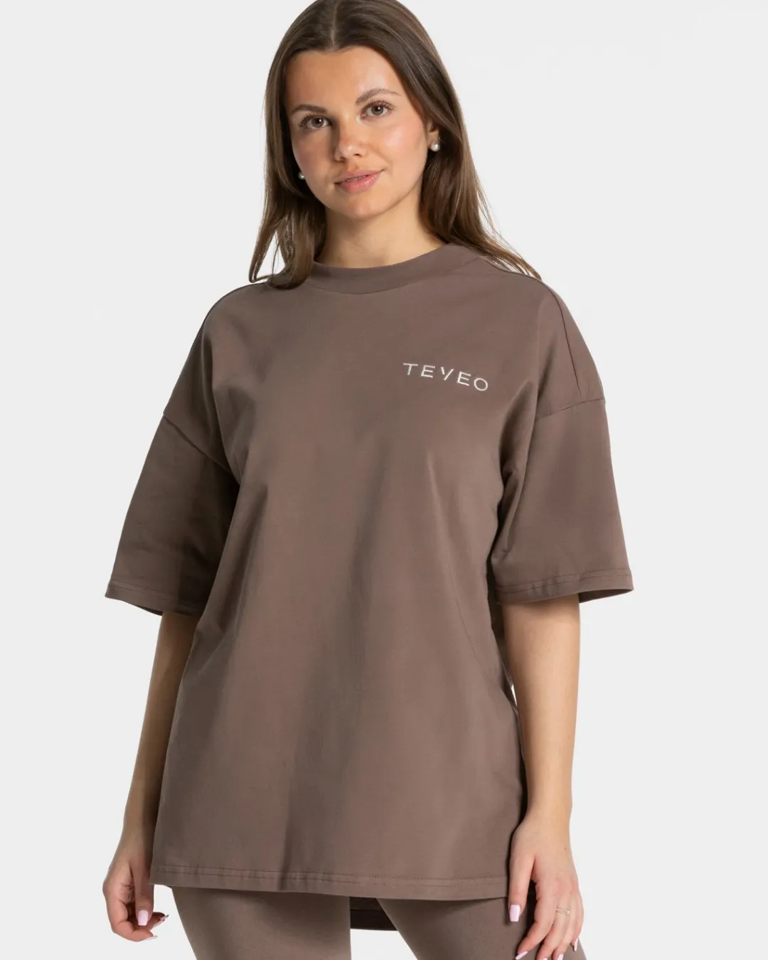 TEVEO T-Shirts*Signature Oversized T-Shirt "Mokka"