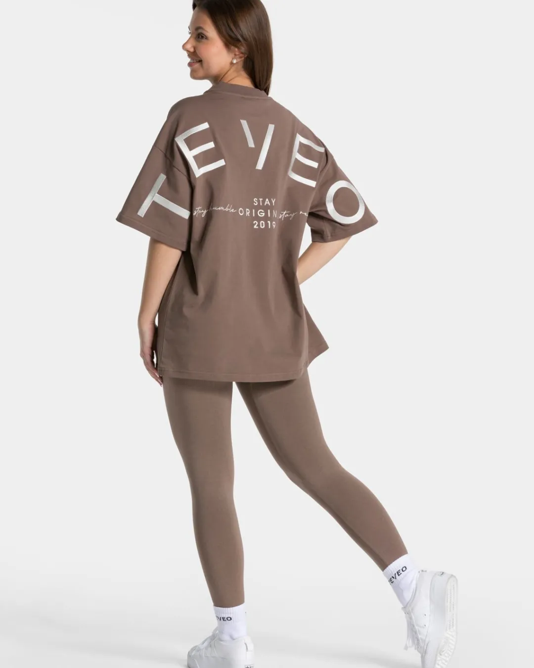 TEVEO T-Shirts*Signature Oversized T-Shirt "Mokka"