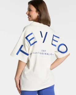 TEVEO T-Shirts*Signature Oversized T-Shirt "Off White"