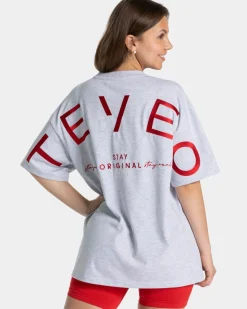 TEVEO T-Shirts*Signature Oversized T-Shirt "Hellgrau"