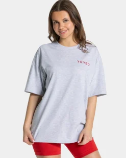 TEVEO T-Shirts*Signature Oversized T-Shirt "Hellgrau"