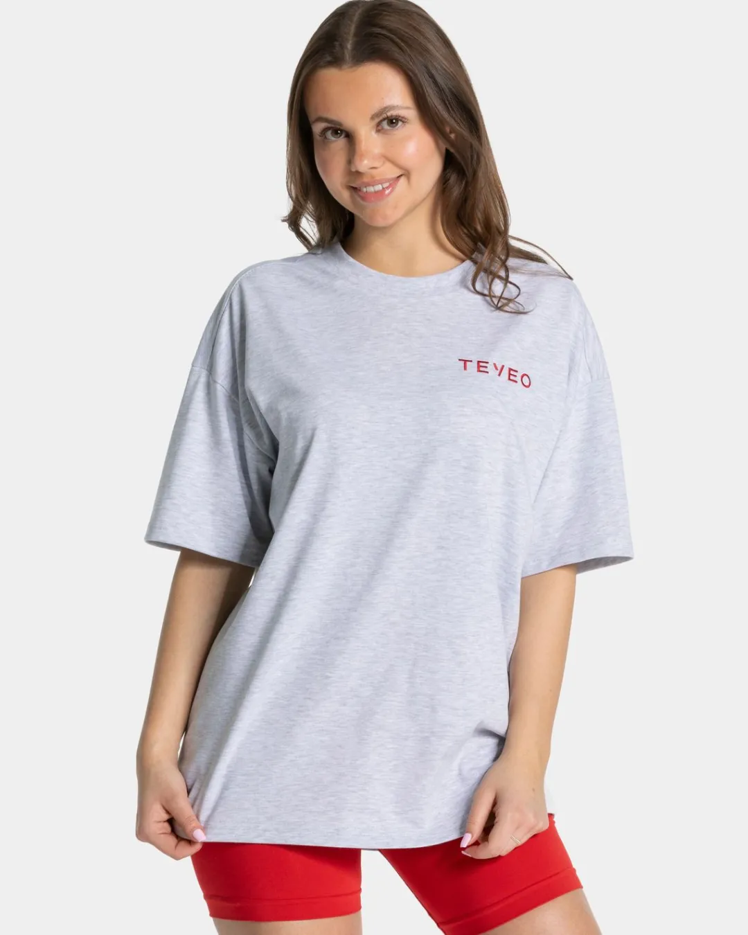 TEVEO T-Shirts*Signature Oversized T-Shirt "Hellgrau"