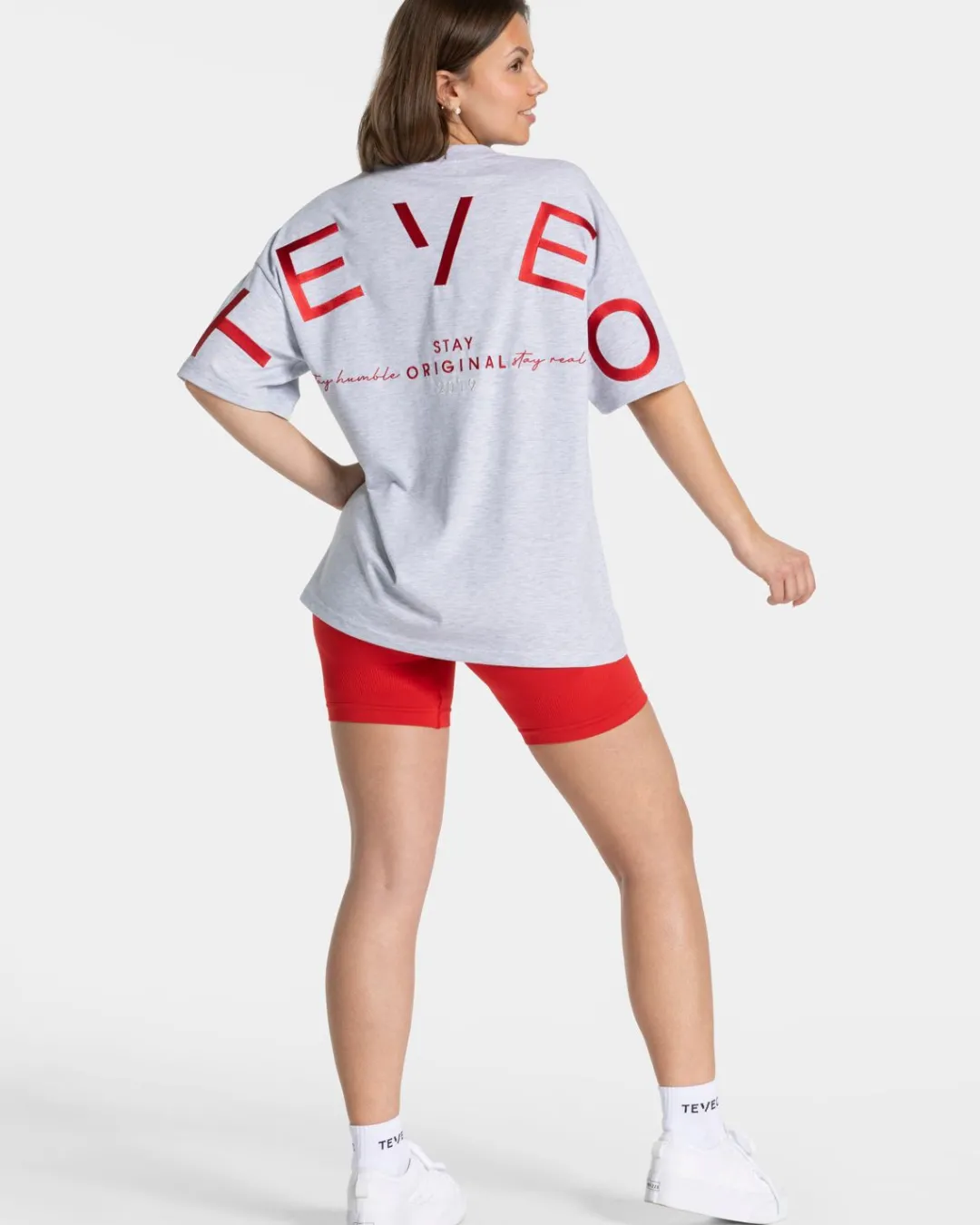 TEVEO T-Shirts*Signature Oversized T-Shirt "Hellgrau"