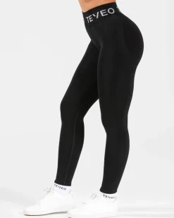 TEVEO Leggings & Pants*Signature Scrunch Leggings "Schwarz"