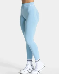 TEVEO Leggings & Pants*Signature Scrunch Leggings "Ice Blue"