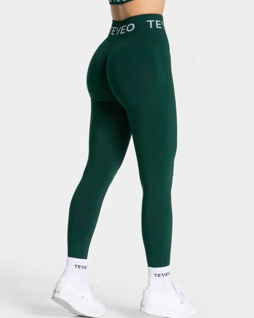 TEVEO Leggings & Pants*Signature Scrunch Leggings "Dunkelgrun"