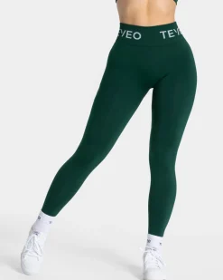 TEVEO Leggings & Pants*Signature Scrunch Leggings "Dunkelgrun"