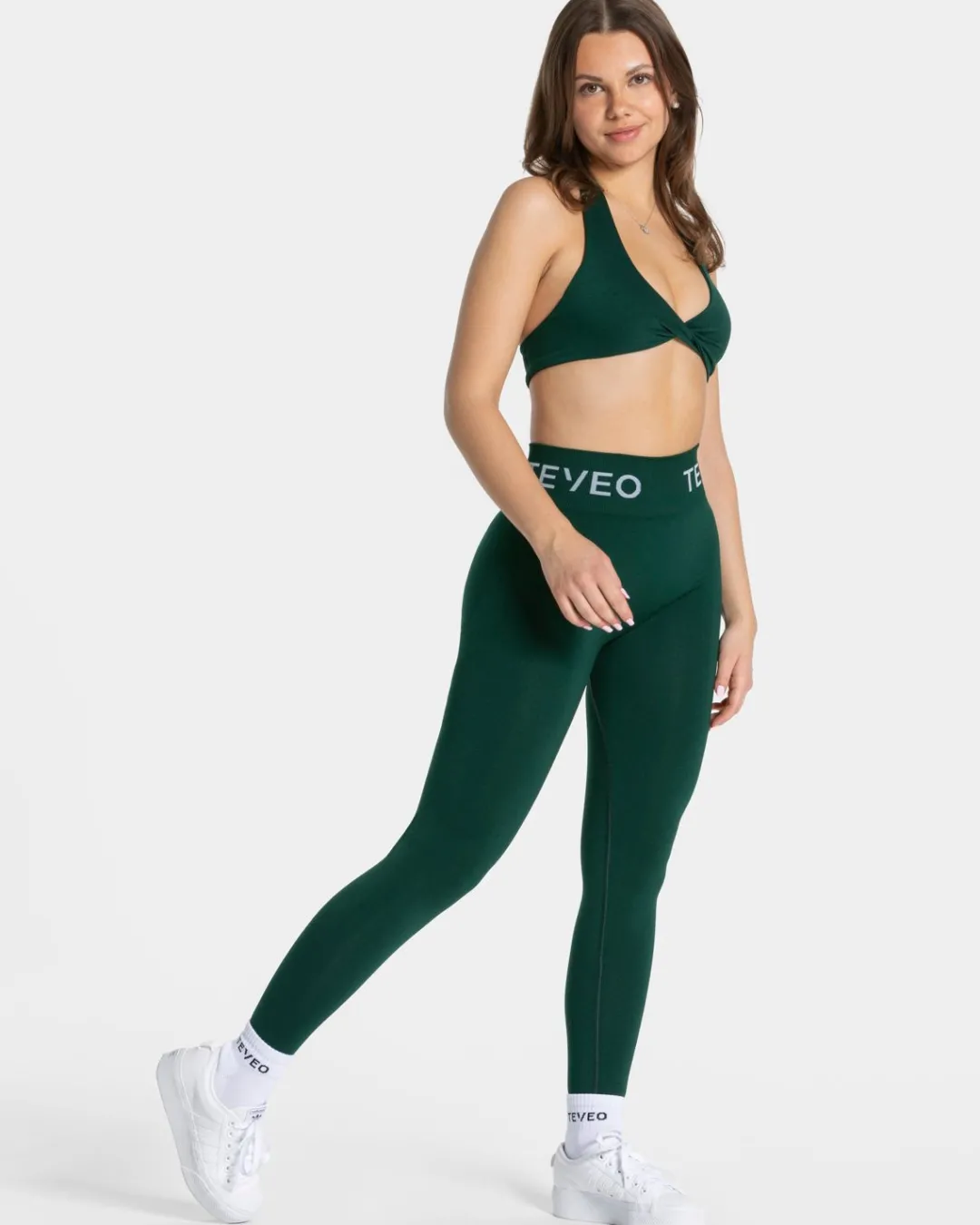 TEVEO Leggings & Pants*Signature Scrunch Leggings "Dunkelgrun"