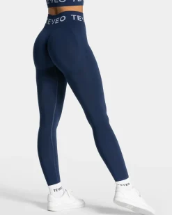TEVEO Leggings & Pants*Signature Scrunch Leggings "Dunkelblau"