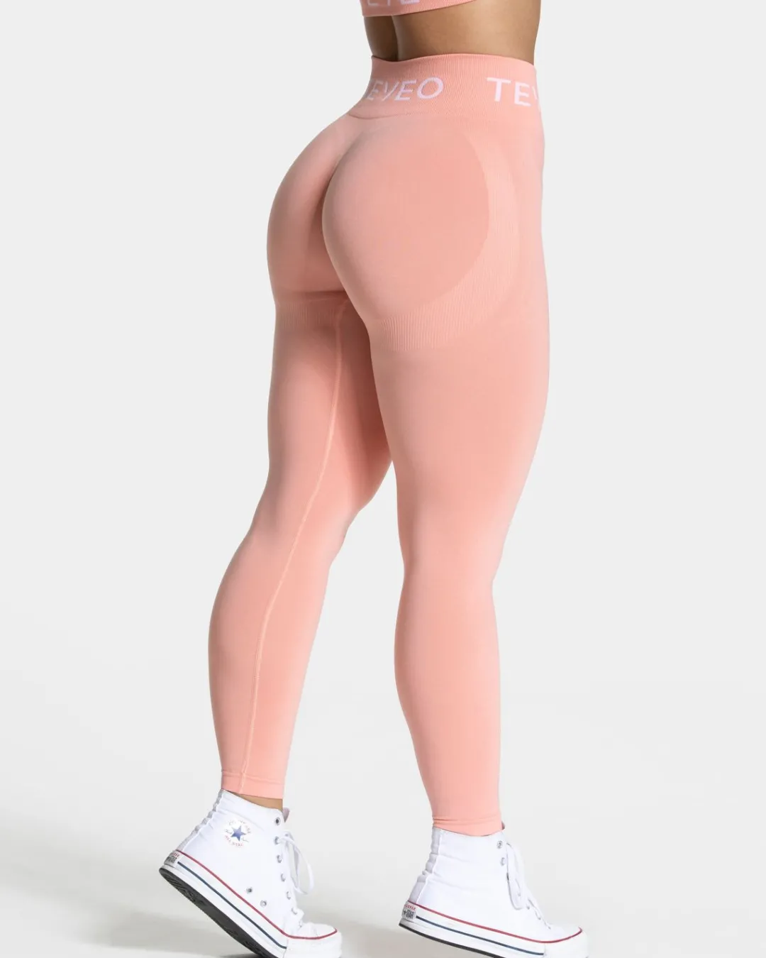 TEVEO Leggings & Pants*Signature Scrunch Leggings "Peach"