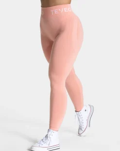 TEVEO Leggings & Pants*Signature Scrunch Leggings "Peach"