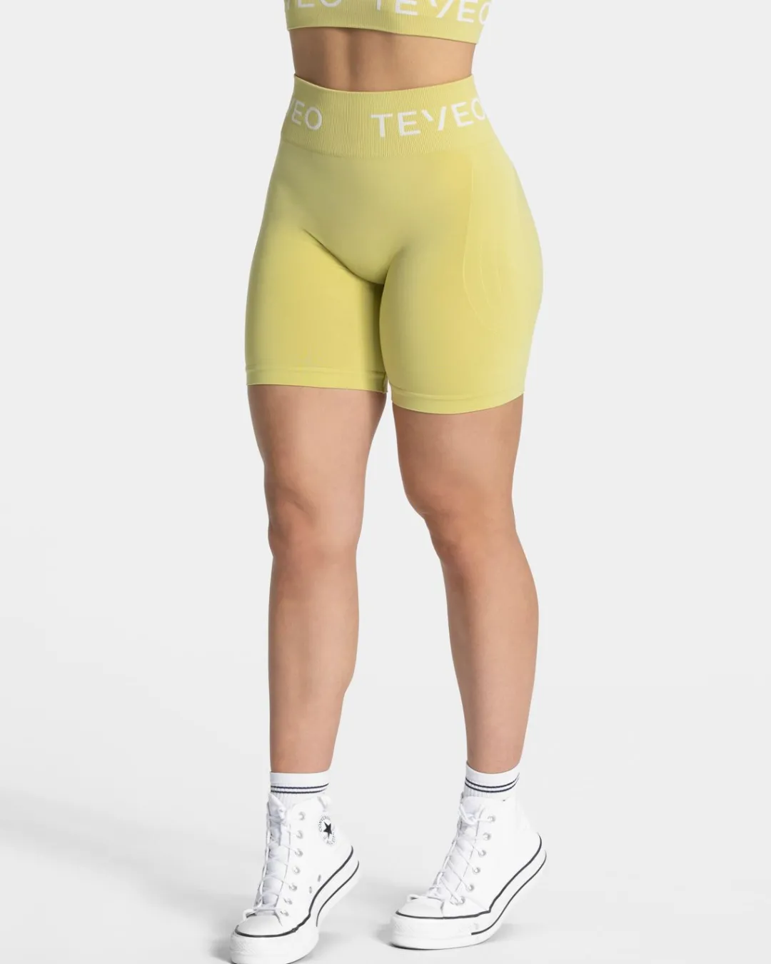 TEVEO Shorts*Signature Scrunch Short "Lime"