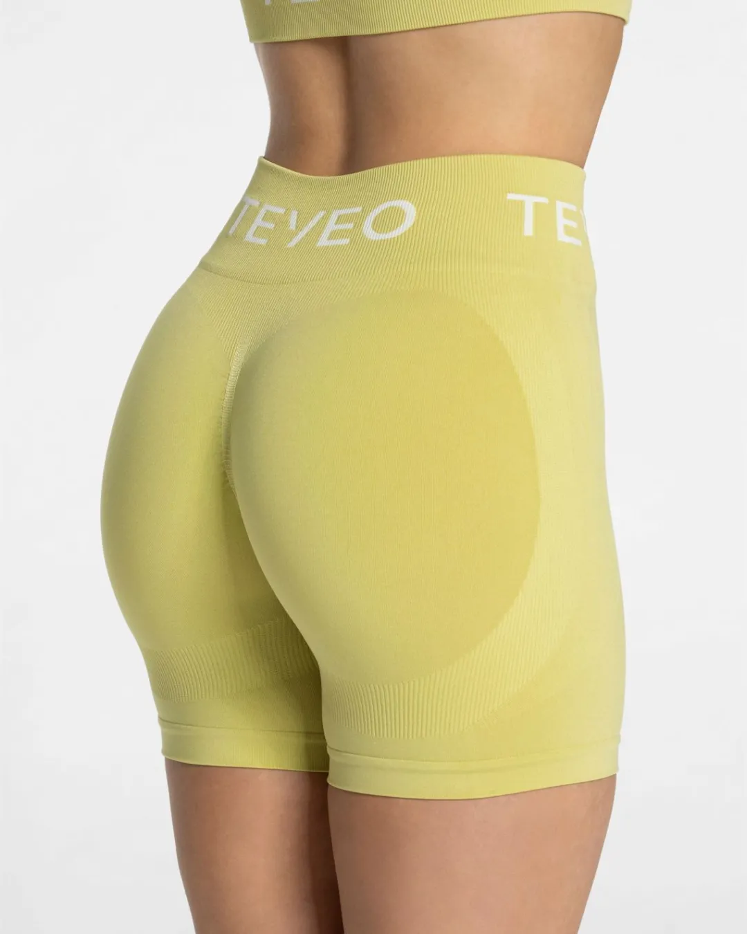 TEVEO Shorts*Signature Scrunch Short "Lime"
