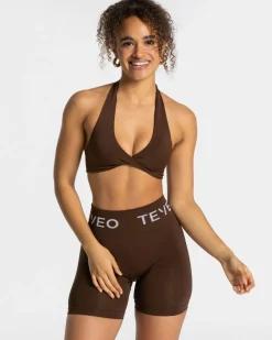 TEVEO Sports Bras*Signature Twisted Bh "Dunkelbraun"